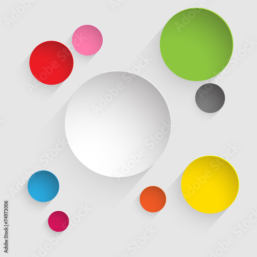 Colorful Circles Design Background