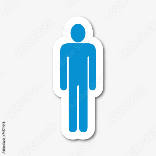 Logo toilettes hommes.