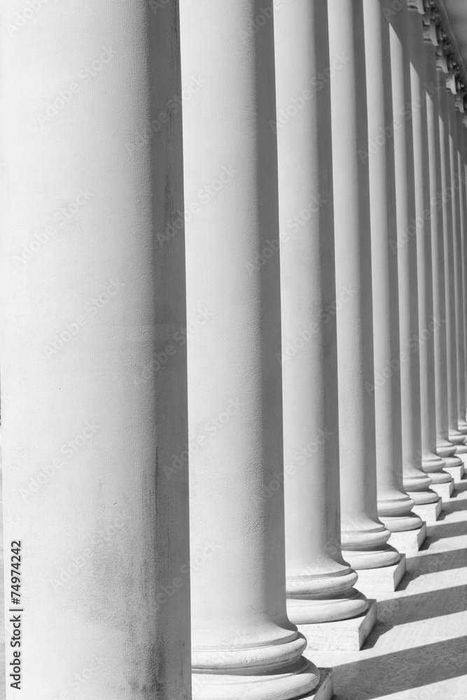 Pillars in Black and White Pillars in Black and White