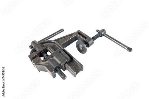 Vise tool isolated on white