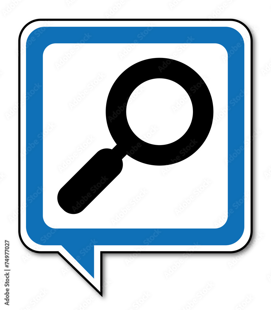 Logo loupe. Logo loupe.