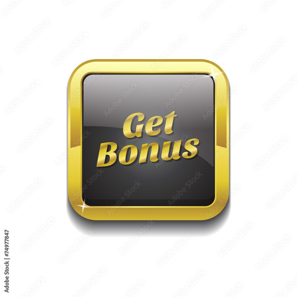 Get Bonus Gold Vector Icon Button Get Bonus Gold Vector Icon Button
