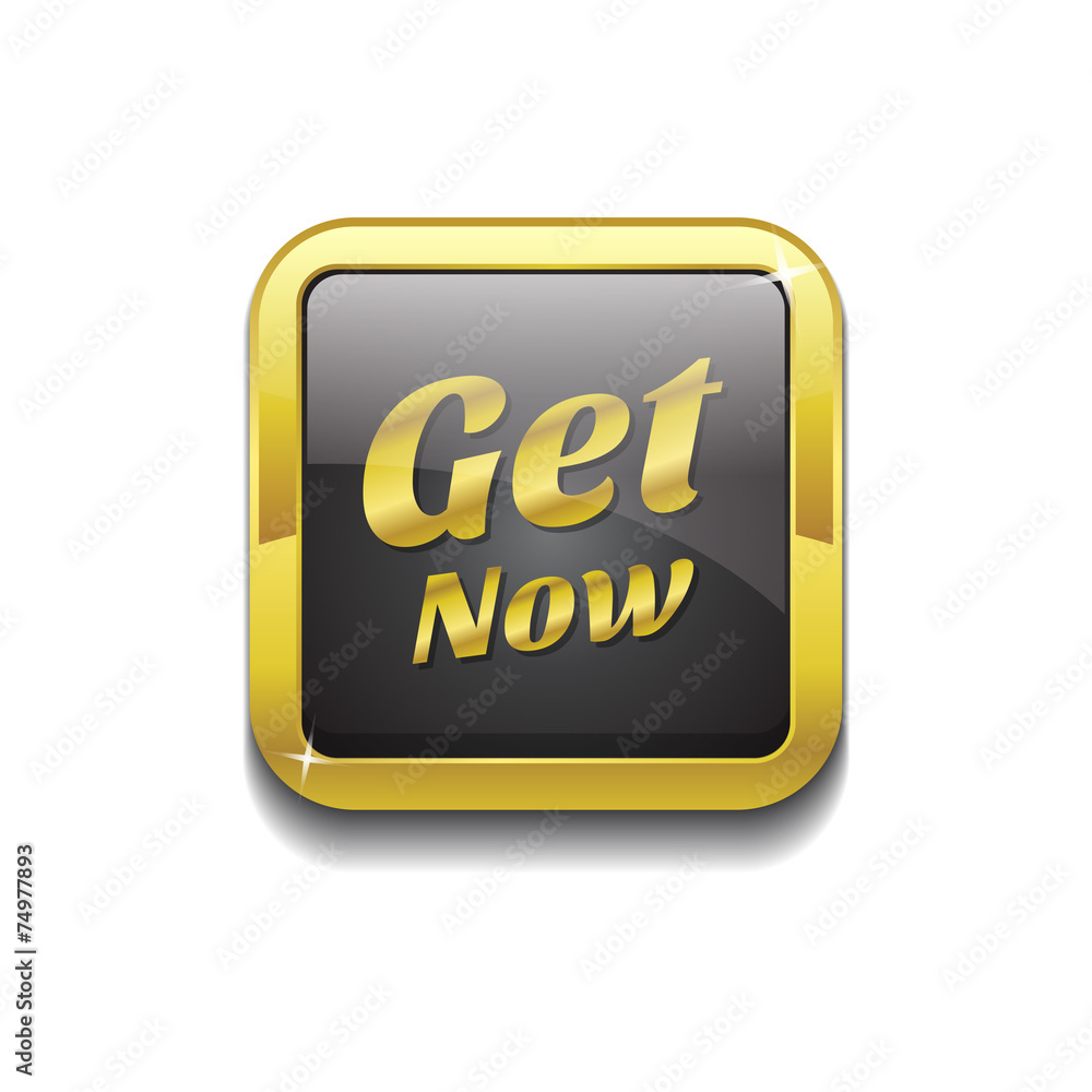 Get Now Gold Vector Icon Button Get Now Gold Vector Icon Button