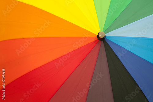 colored umbrellas