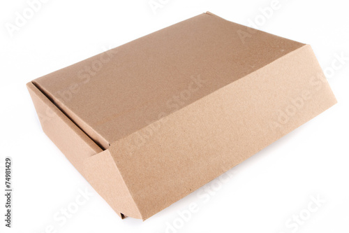 empty cardboard box and unbranded