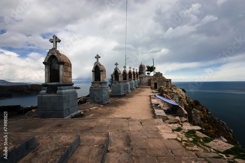 Obraz na płótnie Copacabana, Lake Titicaca, Bolivia w salonie