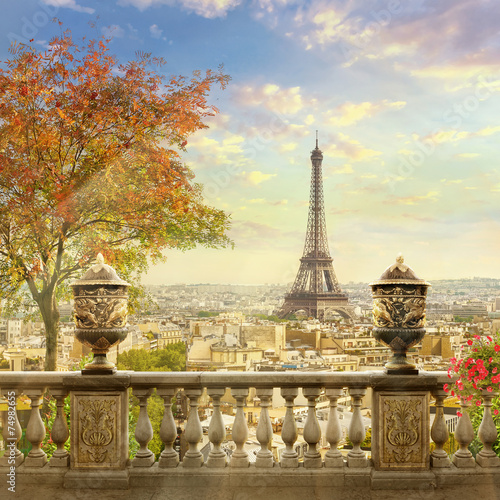 Carta da parati Parigi - Carta da parati panorama of Paris