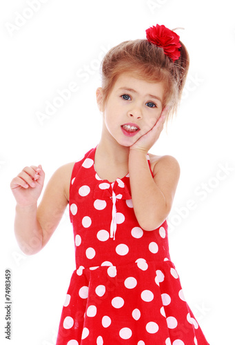 cheerful little girl