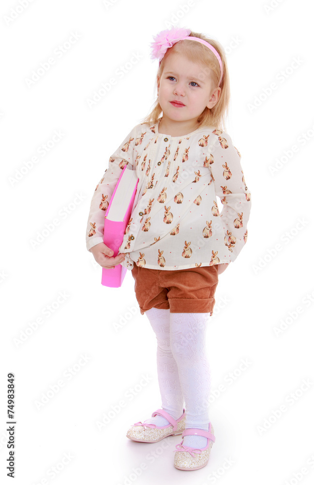 Studio photography of a little girl. Studio photography of a little girl.
