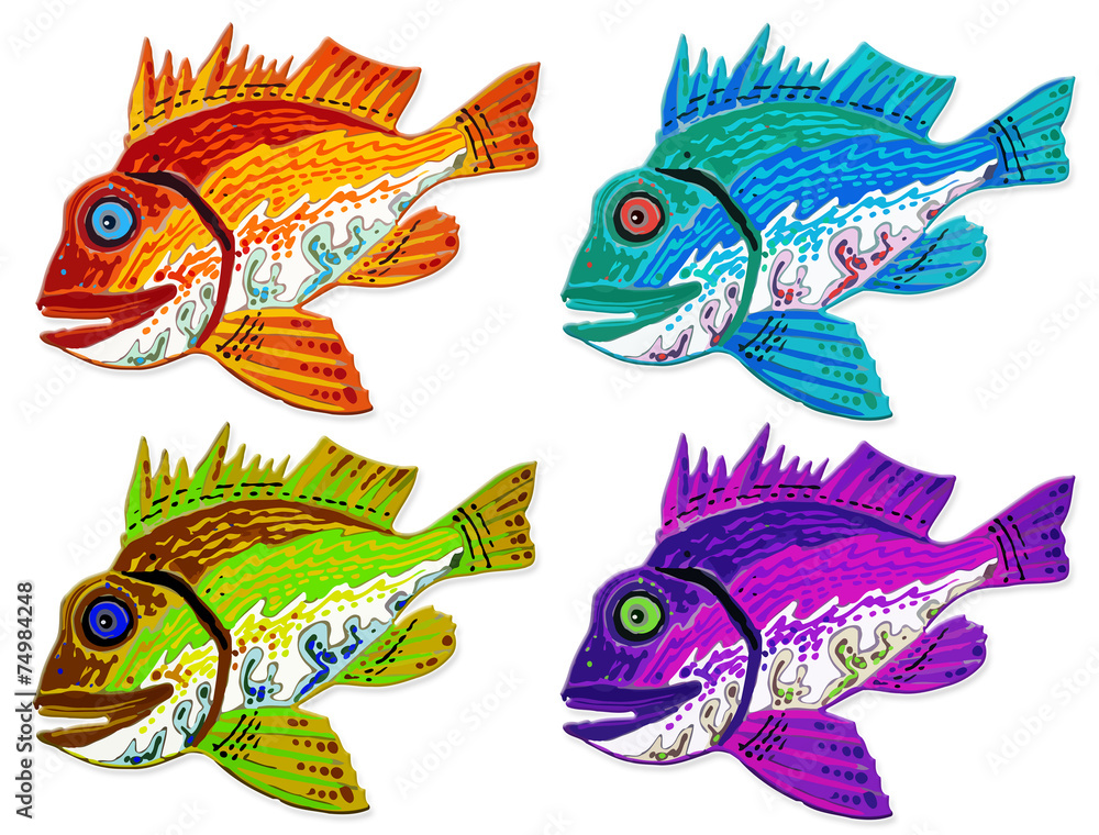 Fototapeta premium colorful fish