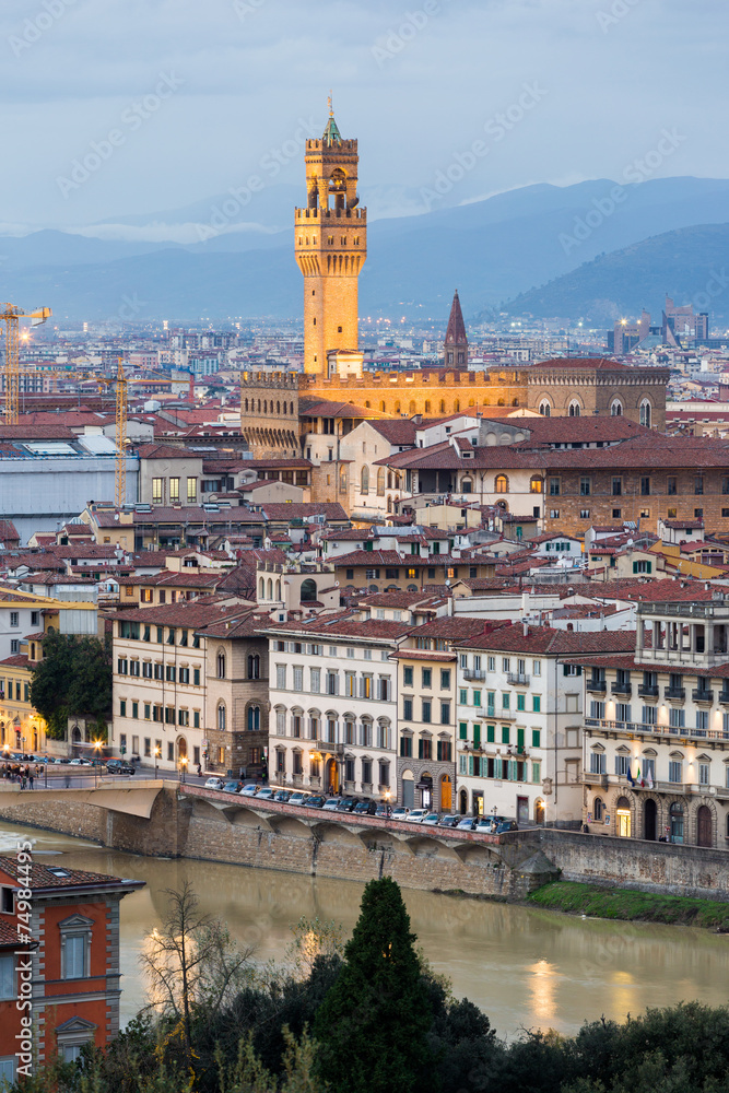 Florence, cathedral and cityscape from Piazzale Michelangelo.