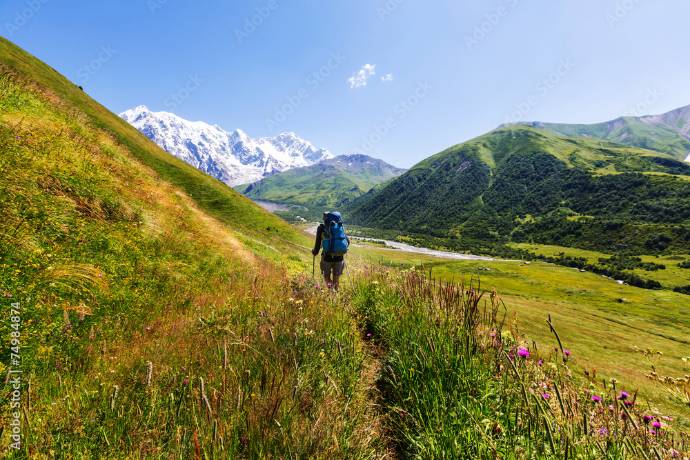 Fototapeta premium Hike in mountains