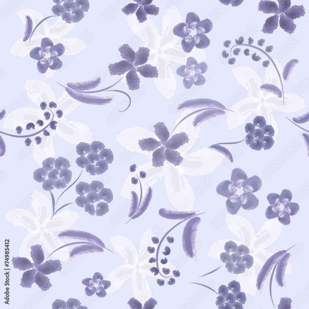 Naklejka premium Watercolor abstract seamless pattern