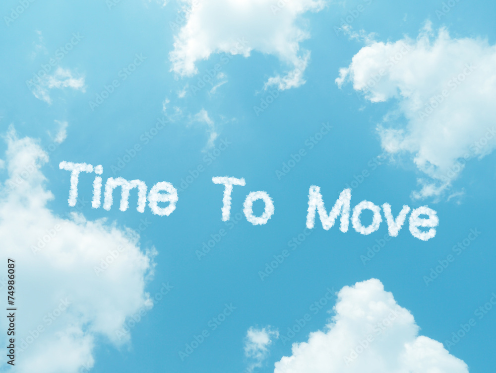 Fototapeta premium cloud words with design on blue sky background