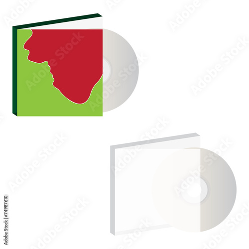 Cd with cover. Vector design. Free Download Cd with cover. Vector design. - GFXLoad