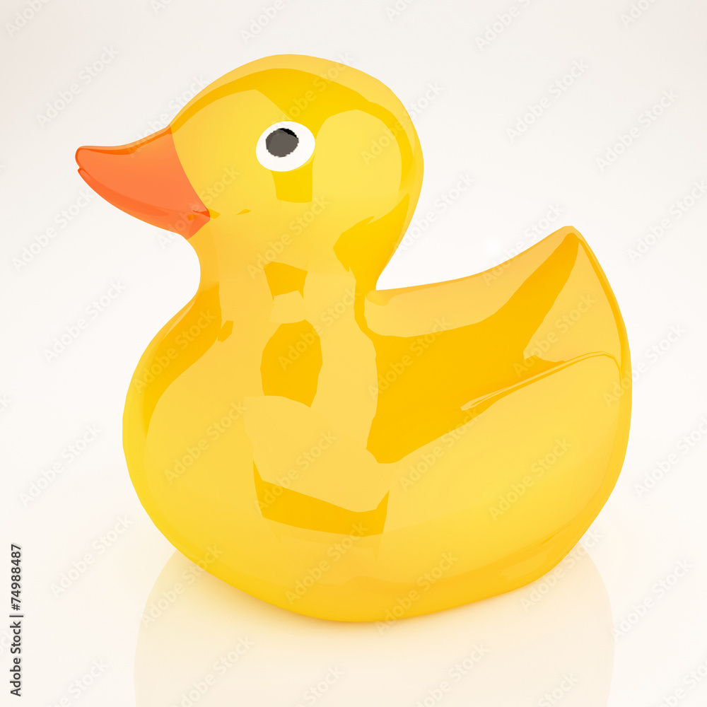 Rubber duck 3d illustration Rubber duck 3d illustration