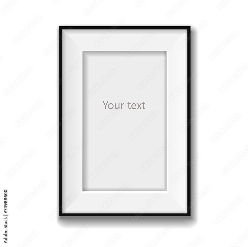 Picture frame vector isolated on white background. Vector Picture frame vector isolated on white background. Vector