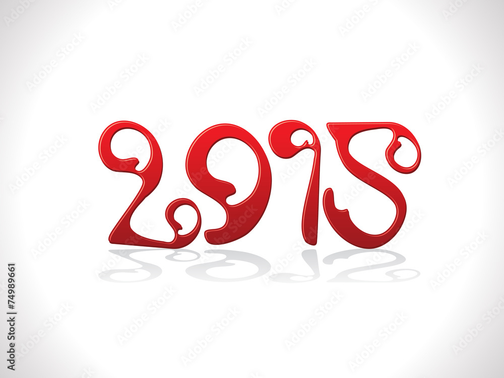 abstract red glossy new year text abstract red glossy new year text