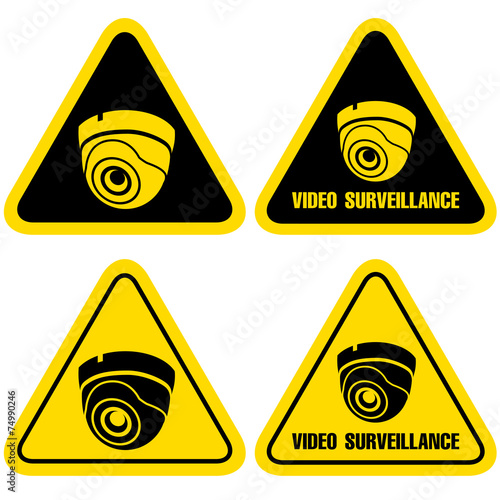 Video surveillance. Triangle. IP cam.