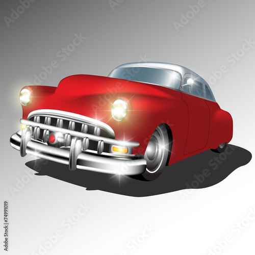 Retro classic car