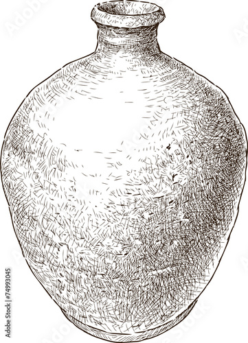 old clay pot