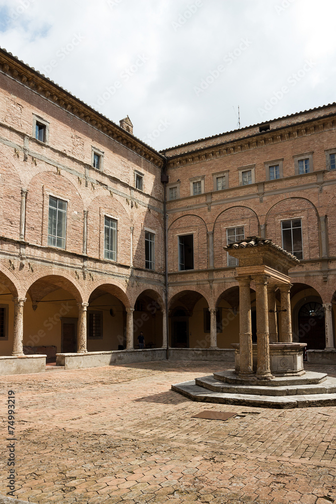 Perugia - Benedictine abbey of Saint Pietro, cloister, Umbria