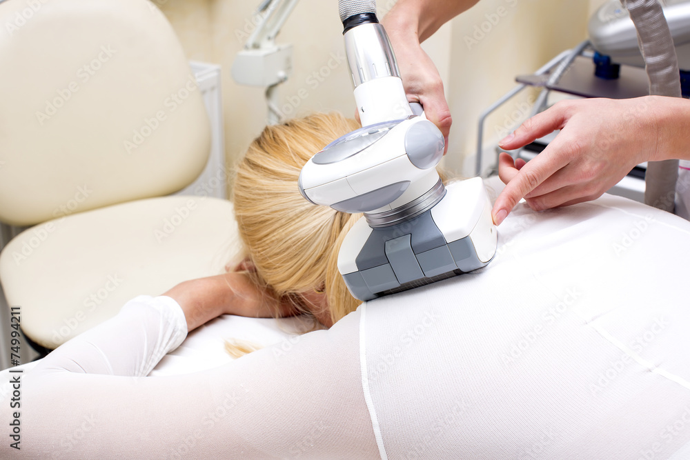 woman is in the process at the clinic lipomassage woman is in the process at the clinic lipomassage