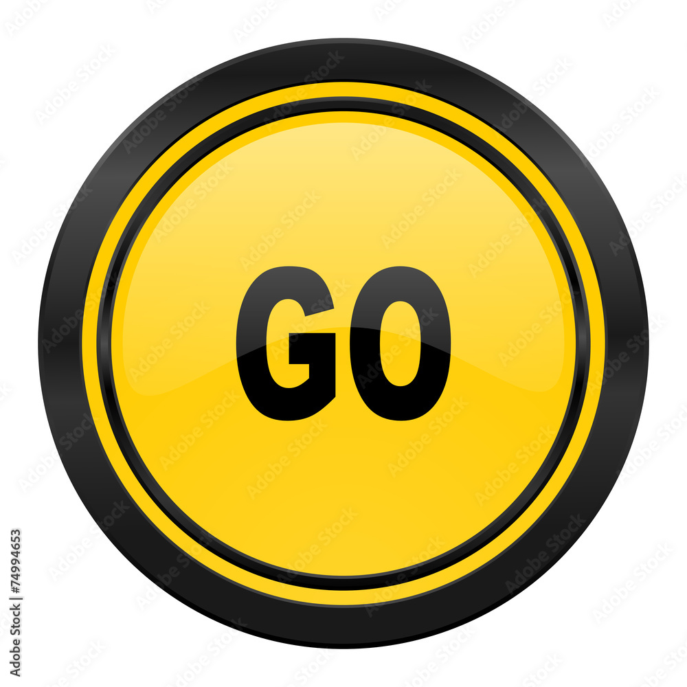 go icon, yellow logo go icon, yellow logo