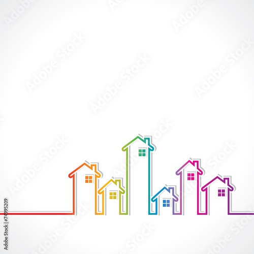 Real Estate background for sale property concept stock vector