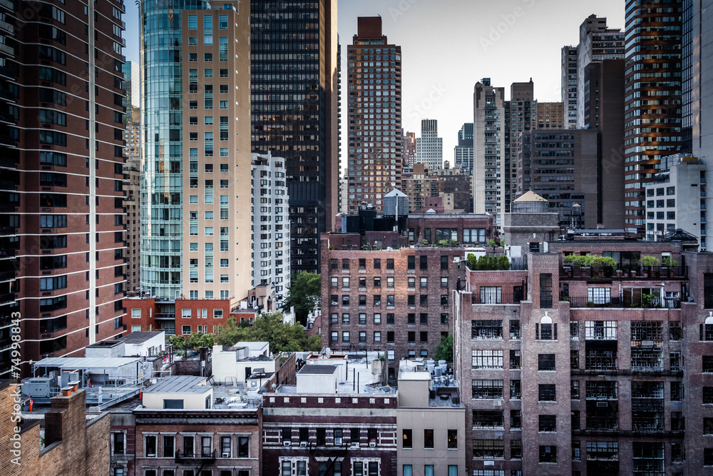 View of buildings in the Turtle Bay neighborhood, from a rooftop View of buildings in the Turtle Bay neighborhood, from a rooftop