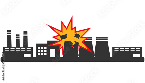 Explosion at the plant