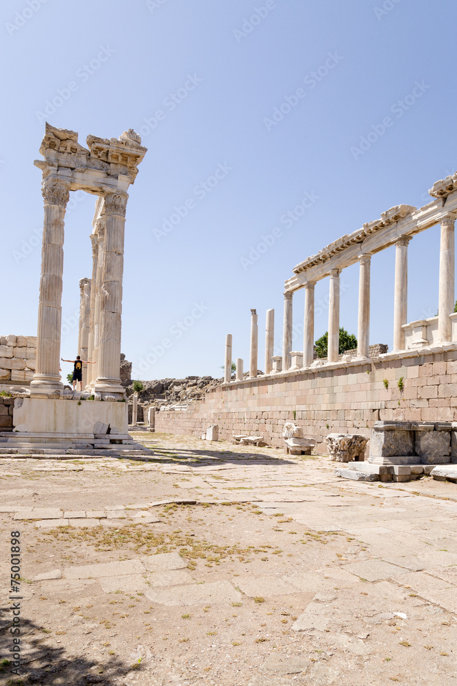 Pergamum. Ruins of the Trajaneum, 117 - 118 AD Pergamum. Ruins of the Trajaneum, 117 - 118 AD