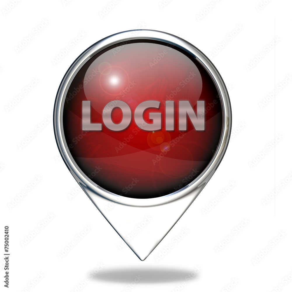 login pointer icon on white background login pointer icon on white background