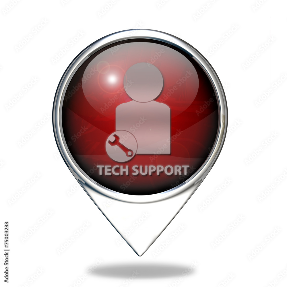 Support pointer icon on white background Support pointer icon on white background