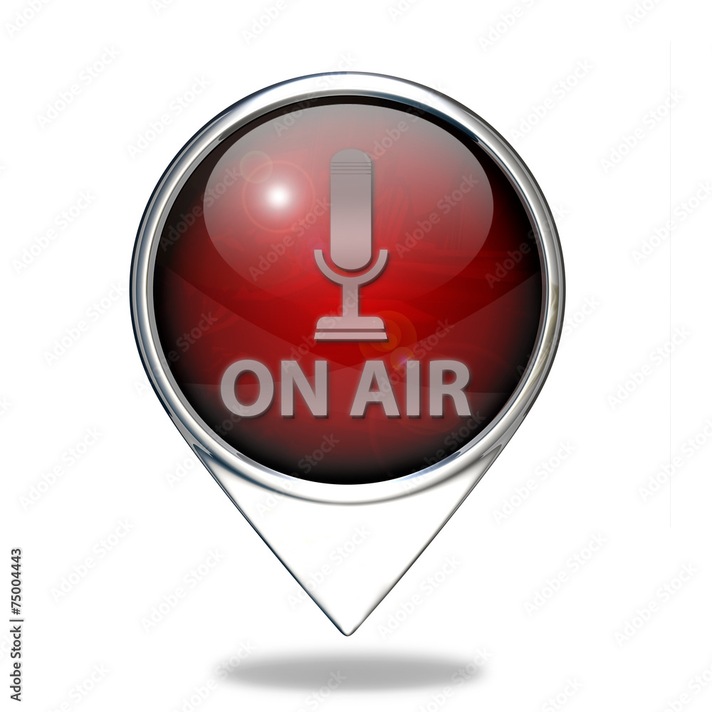 on air pointer icon on white background on air pointer icon on white background