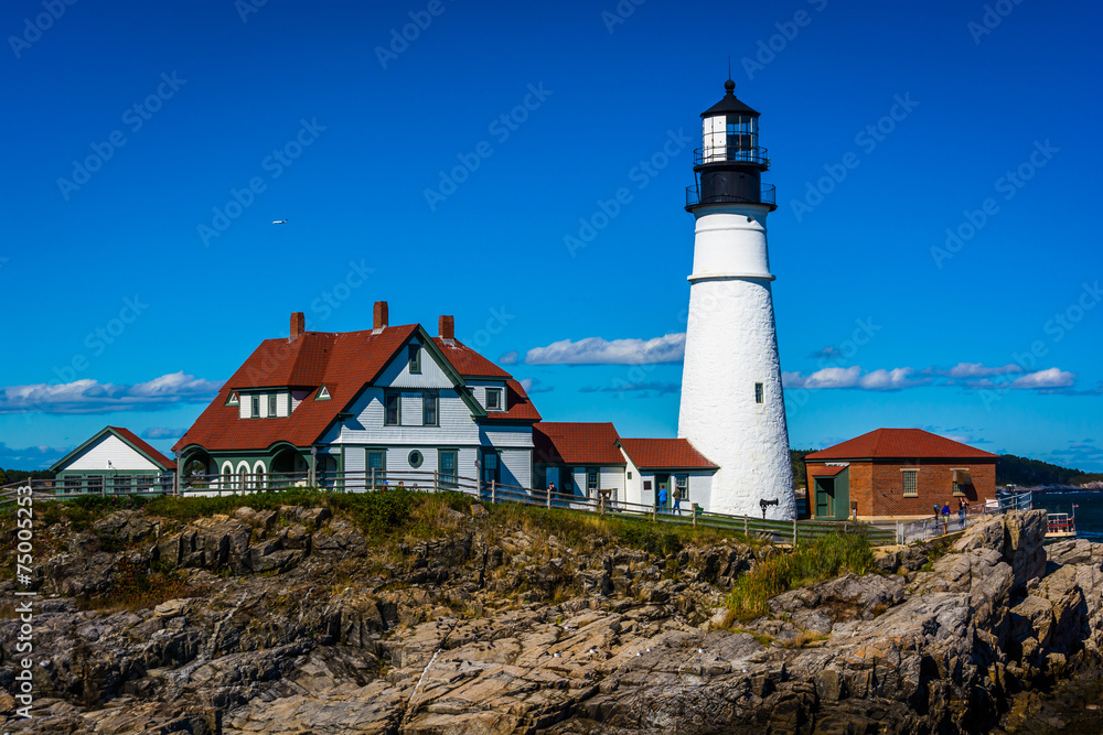 Portland Head Lighthouse at Fort Williams Park in Cape Elizabeth