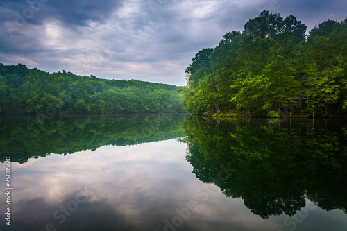 Reflections at Prettyboy Reservoir, in Baltimore County, Marylan © jonbilous