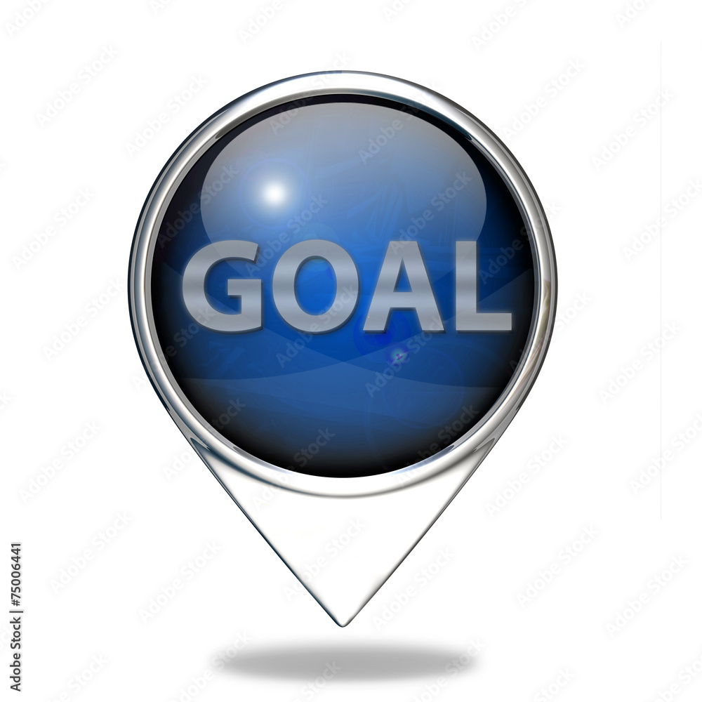 Goal pointer icon on white background Goal pointer icon on white background