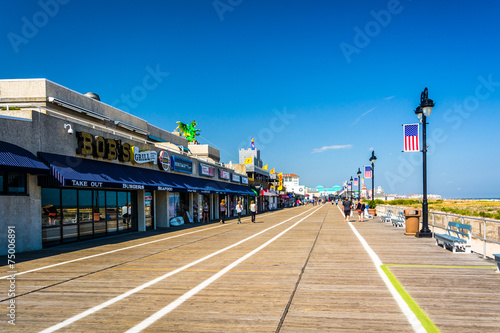 Obraz na płótnie The boardwalk in Ocean City, New Jersey. w salonie