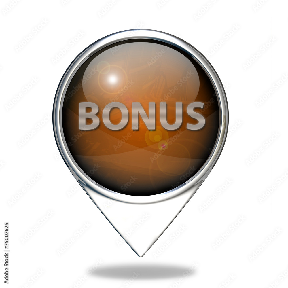 bonus pointer icon on white background bonus pointer icon on white background