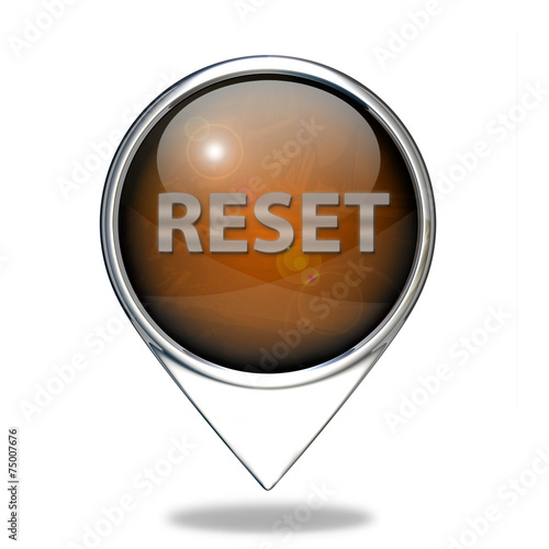 Obraz na płótnie reset pointer icon on white background