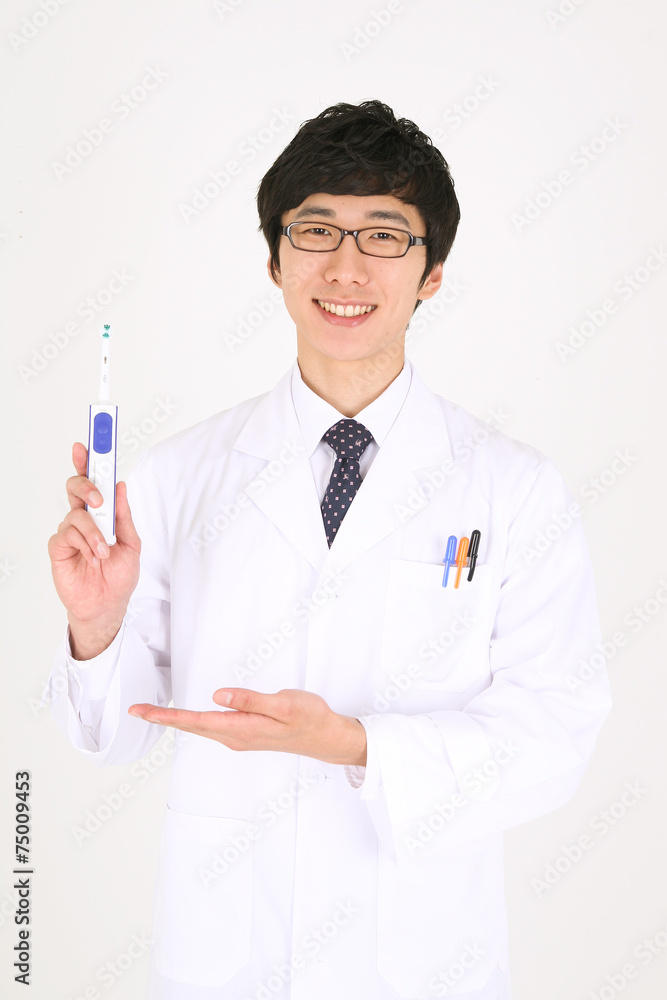 스튜디오 안의 의사선생님과 병원 환자 스튜디오 안의 의사선생님과 병원 환자