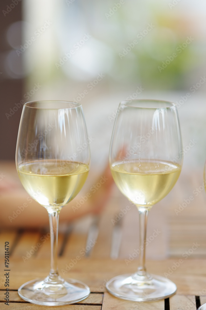 Two glass of white wine