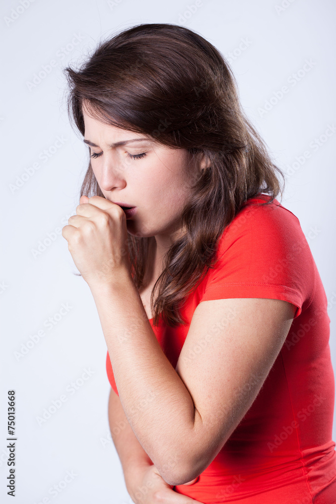 Coughing girl Coughing girl