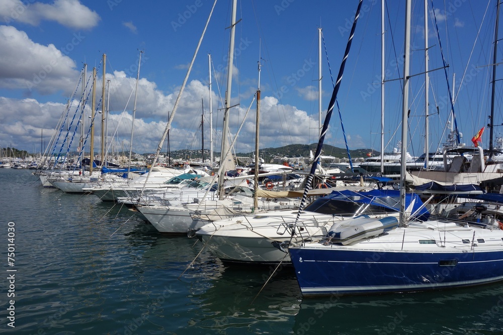 Hafen Mittelmeer Luxus Segelboote Yachten