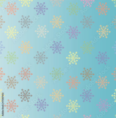 The ornament of little snowflakes
