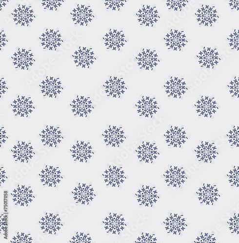 The ornament of little snowflakes