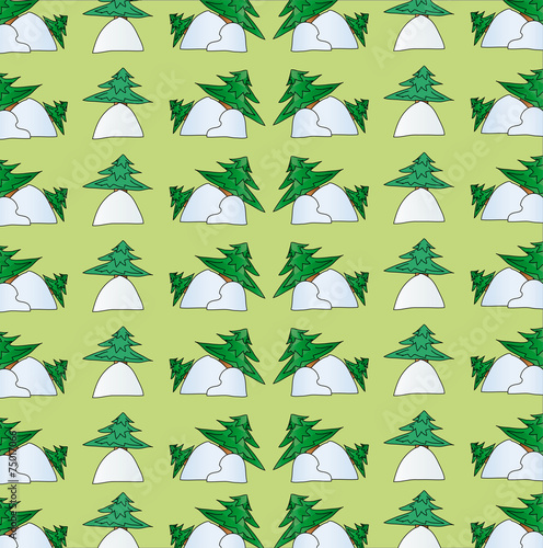 Trees in the snow