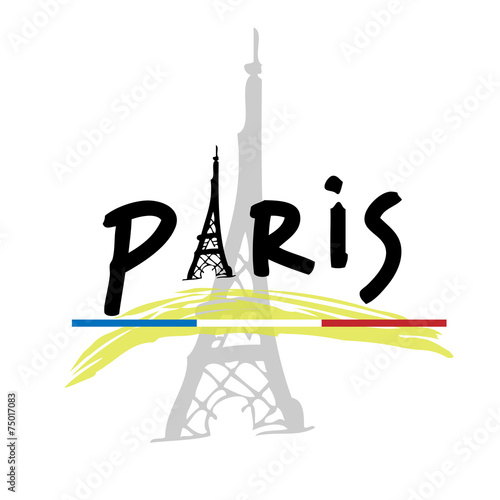 France Paris travel poster