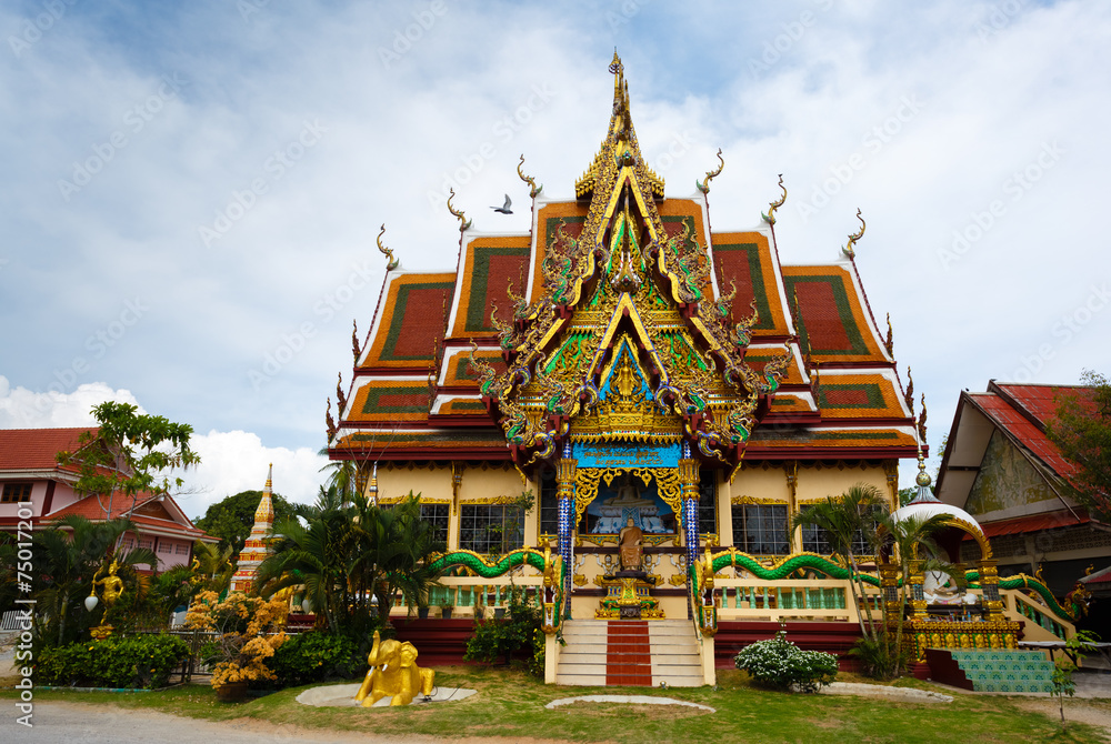 Excursion to the temple of Wat Plai Laem on the island Samui
